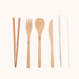 Cutlery kit with stainless steel straw - FINAL SALE