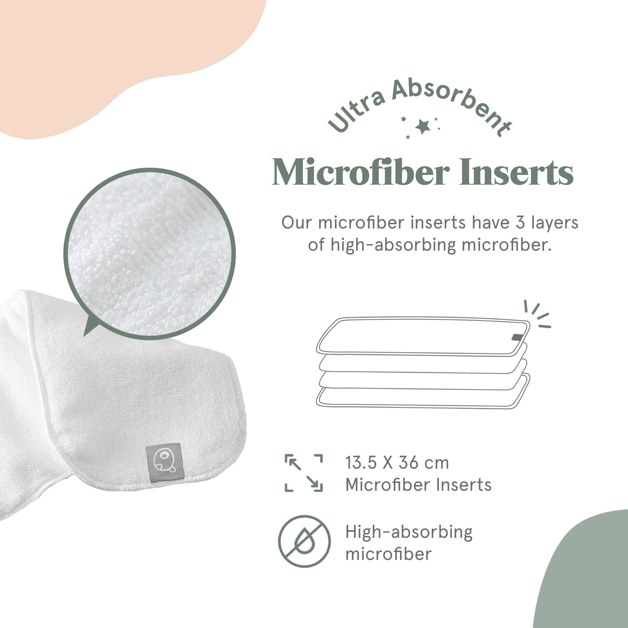Microfiber Inserts Bundle - 12-pack